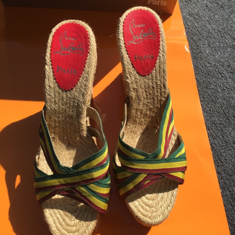 Christian Louboutin Espadrilles Wedges size 40